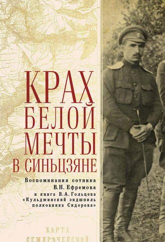 . Крах Белой мечты в Синьцзяне: воспоминания сотника В. Н. Ефремова и книга В. А. Гольцева «Кульджинский эндшпиль полковника Сидорова»