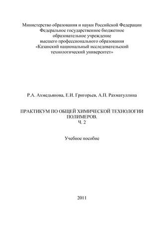 . Практикум по общей химической технологии полимеров. Часть 2