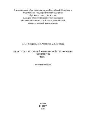 Е. И. Григорьев. Практикум по общей химической технологии полимеров. Часть 1