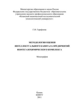 . Методология оценки интеллектуального капитала предприятий нефтегазохимического комплекса