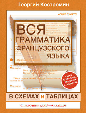 . Вся грамматика французского языка в схемах и таблицах. Справочник для 5-9 классов