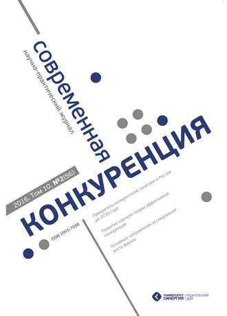 . Современная конкуренция №2 (56) 2016