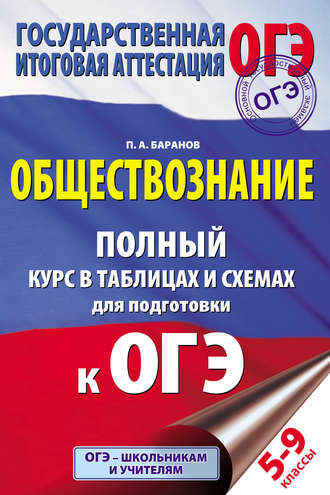 . Обществознание. Полный курс в таблицах и схемах. 5–9 классы