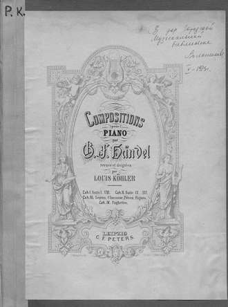 . 8 Suites pour piano par G. F. Handel