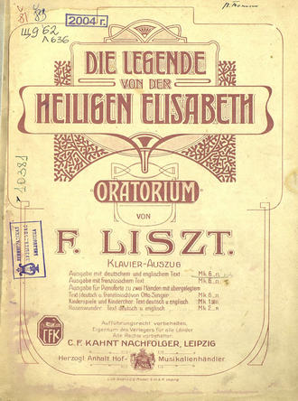 . Die legende von der Heiligen Elisabeth