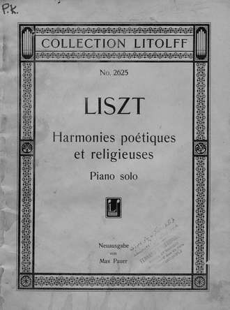 . Auswahl aus Harmonies poetiques et religieuses