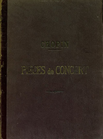 . Pieces de concert