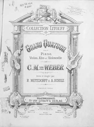 . Grand Quatuor pour piano, violon, alto et violoncelle
