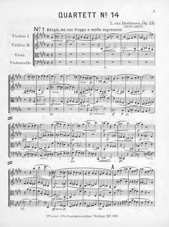 . Streichquartett Cis moll