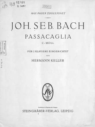 . Passacaglia c-moll