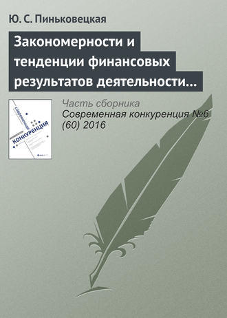 . Закономерности и тенденции финансовых результатов деятельности малых и средних предприятий