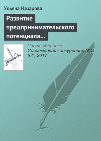 . Развитие предпринимательского потенциала региона: механизм формирования экосистемы