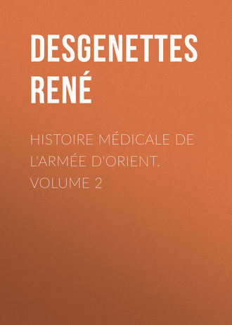 Desgenettes René. Histoire Médicale de l'Armée d'Orient. Volume 2