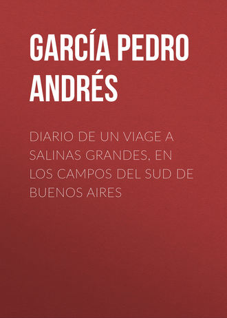 García Pedro Andrés. Diario de un viage a Salinas Grandes, en los campos del sud de Buenos Aires