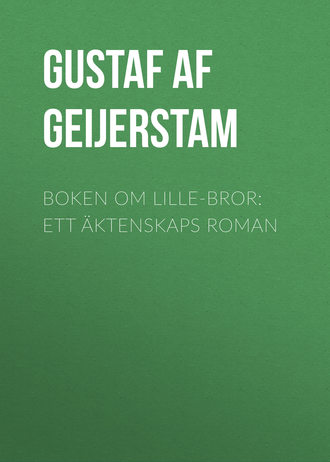 Gustaf af Geijerstam. Boken om lille-bror: Ett äktenskaps roman