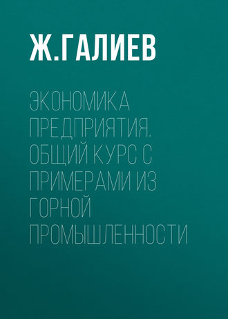 . Экономика предприятия. Общий курс с примерами из горной промышленности