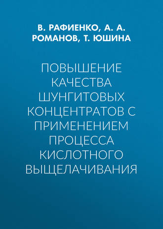 . Повышение качества шунгитовых концентратов с применением процесса кислотного выщелачивания