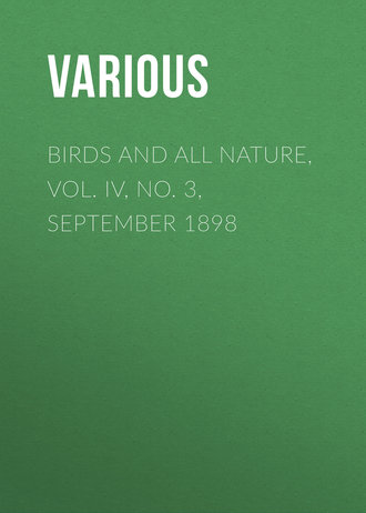 . Birds and all Nature, Vol. IV, No. 3, September 1898