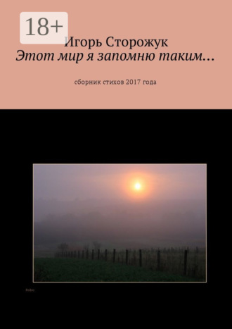 Игорь Владимирович Сторожук. Этот мир я запомню таким… Сборник стихов 2017 года