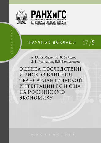 . Оценка последствий и рисков влияния трансатлантической интеграции ЕС и США на российскую экономику