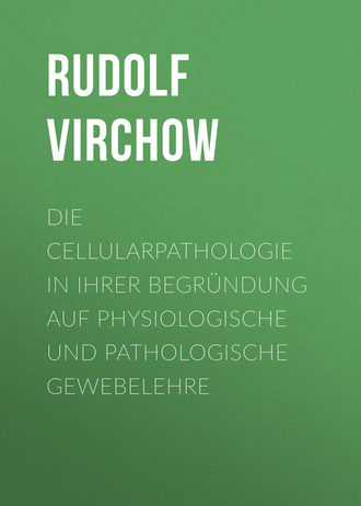 . Die Cellularpathologie in ihrer Begründung auf physiologische und pathologische Gewebelehre