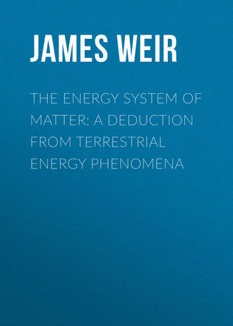 . The Energy System of Matter: A Deduction from Terrestrial Energy Phenomena