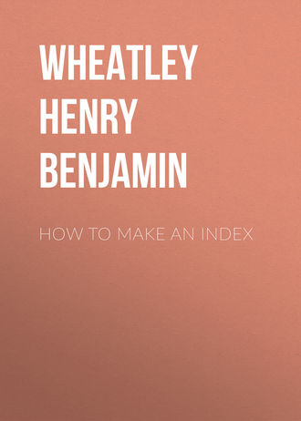. How to Make an Index
