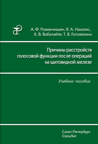 Я. А. Накатис. Причины расстройств голосовой функции после операций на щитовидной железе. Учебное пособие