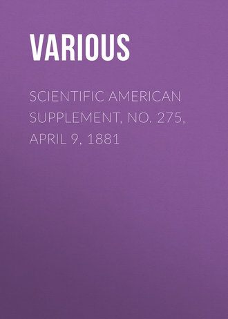 . Scientific American Supplement, No. 275, April 9, 1881