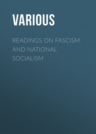 . Readings on Fascism and National Socialism