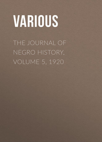 . The Journal of Negro History, Volume 5, 1920