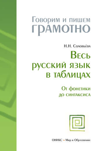 . Весь русский язык в таблицах: От фонетики до синтаксиса
