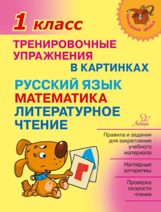 . Тренировочные упражнения в картинках. Русский язык, математика, литературное чтение. 1 класс