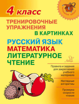 . Тренировочные упражнения в картинках. Русский язык, математика, литературное чтение. 4 класс