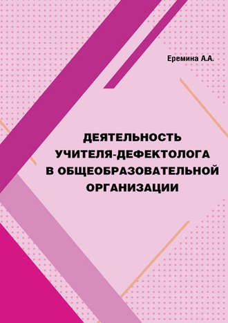 . Деятельность учителя-дефектолога в общеобразовательной организации