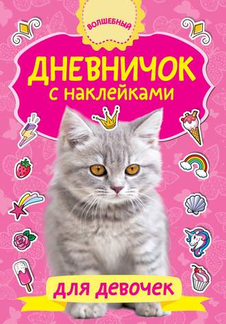 . Дневничок с наклейками для девочки