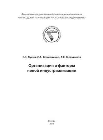 Е. В. Лукин. Организация и факторы новой индустриализации