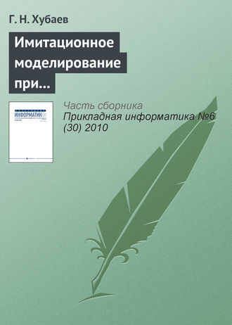 . Имитационное моделирование при выборе состава факторов и структуры уравнения регрессии