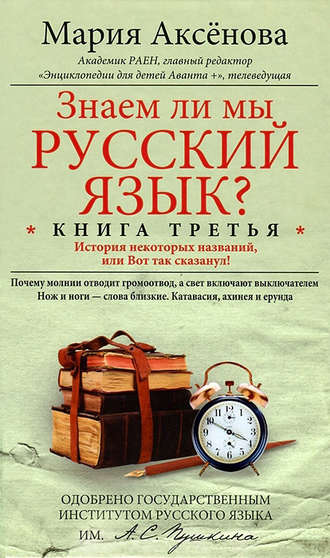 . Знаем ли мы русский язык? История некоторых названий, или Вот так сказанул!