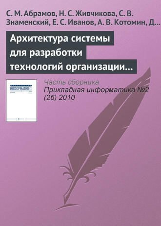 . Архитектура системы для разработки технологий организации сложной совместной деятельности