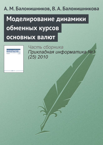 . Моделирование динамики обменных курсов основных валют
