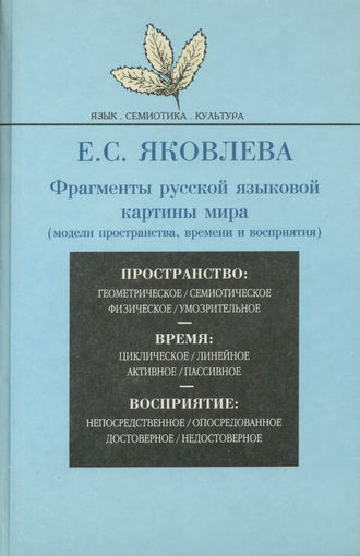 . Фрагменты русской языковой картины мира (модели пространства, времени и восприятия)