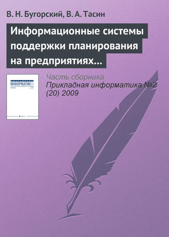 . Информационные системы поддержки планирования на предприятиях связи