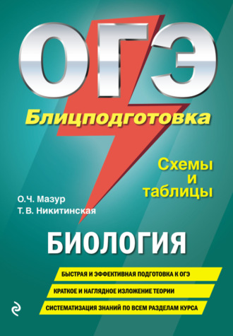 . ОГЭ. Биология. Блицподготовка. Схемы и таблицы