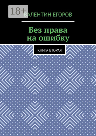 Валентин Александрович Егоров. Без права на ошибку. Книга вторая