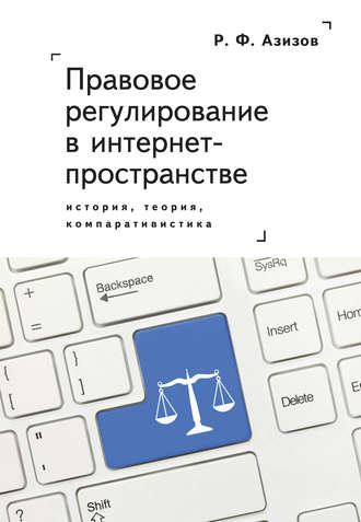 Рашад Азизов. Правовое регулирование в интернет-пространстве: история, теория, компаративистика. Монография