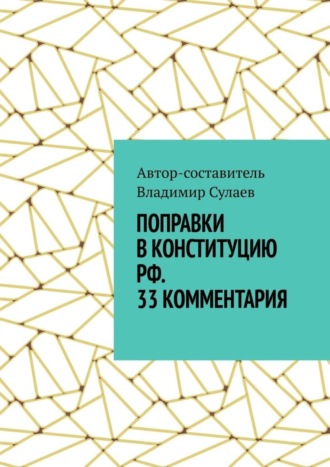 Владимир Сулаев. Поправки в Конституцию РФ. 33 комментария