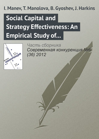 . Social Capital and Strategy Effectiveness: An Empirical Study of Entrepreneurial Ventures in a Transition Economy