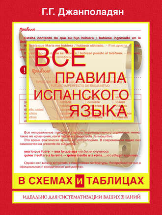 Гоар Джанполадян. Все правила испанского языка в схемах и таблицах: справочник по грамматике