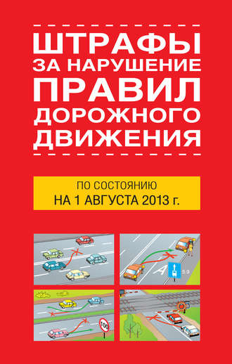 . Штрафы за нарушение правил дорожного движения по состоянию на 01 августа 2013 года